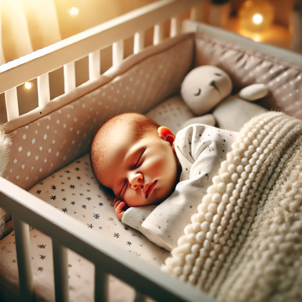 신생아가 포근하게 자고 있는 모습