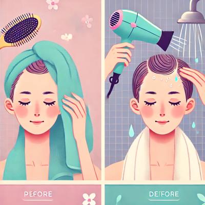 샤워 후 올바른 머리 말리기: 두피 건강과 탈모 예방을 위한 핵심 가이드