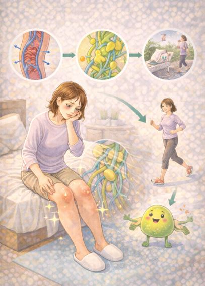 다리가 자주 붓는 이유와 림프 흐름