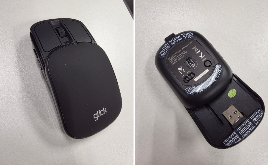 지클릭커 OP10 슬라임 미니 블루투스 무선마우스