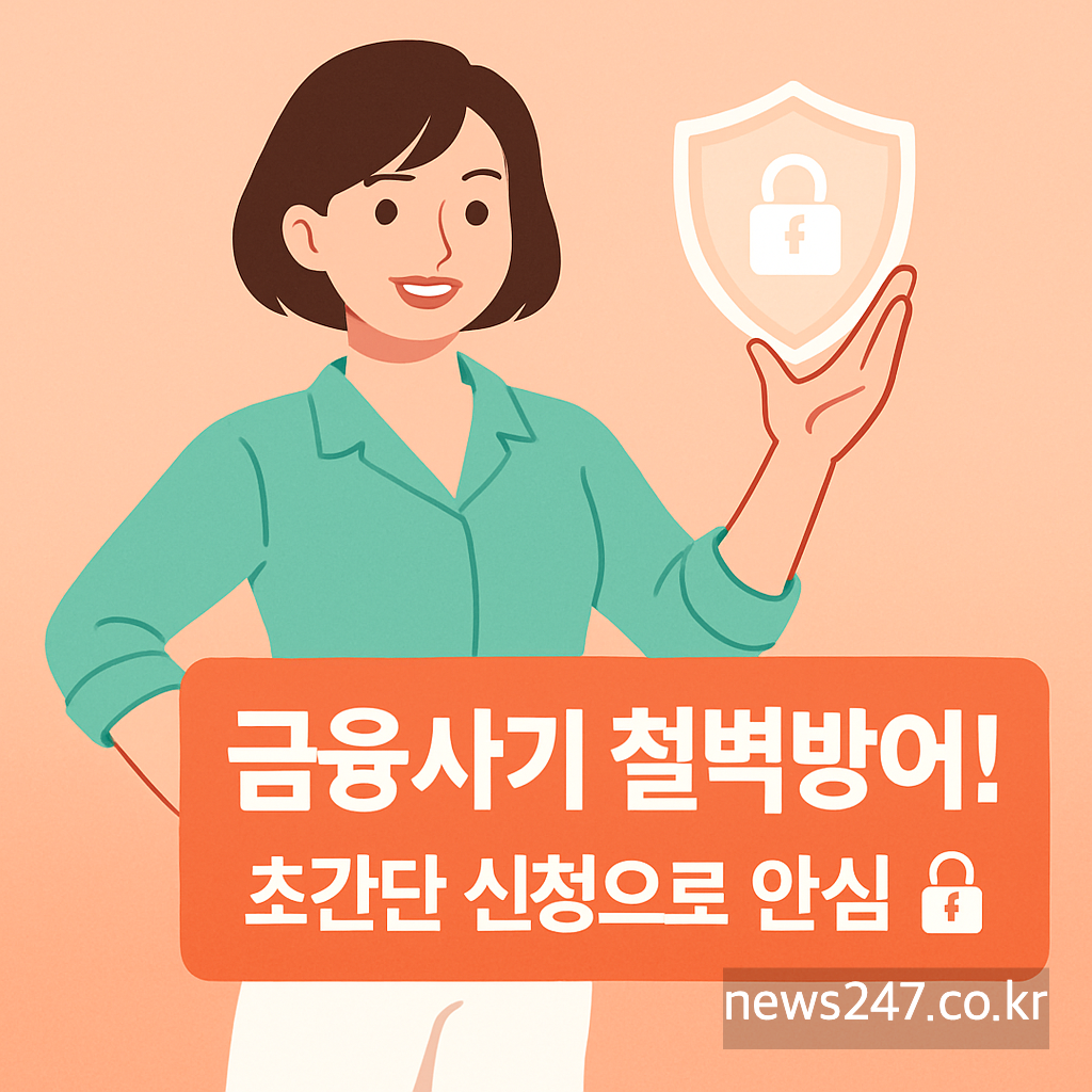 금융사기 철벽방어! 🔒 초간단 신청으로 안심!