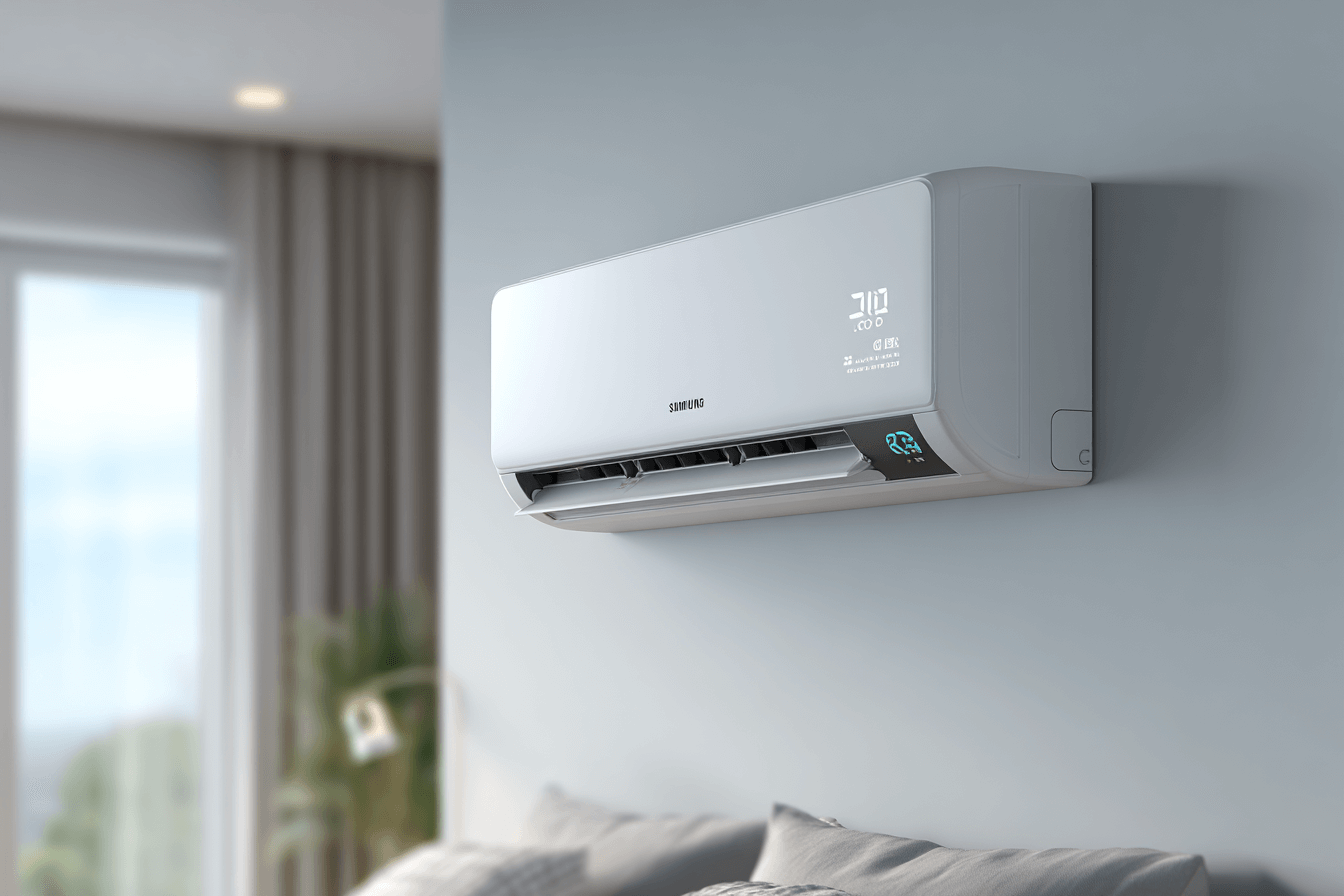 가정-집에-설치된-벽걸이-에어컨-이미지