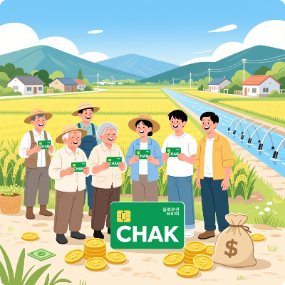 남해군 농어촌 기본소득 착카드 이미지