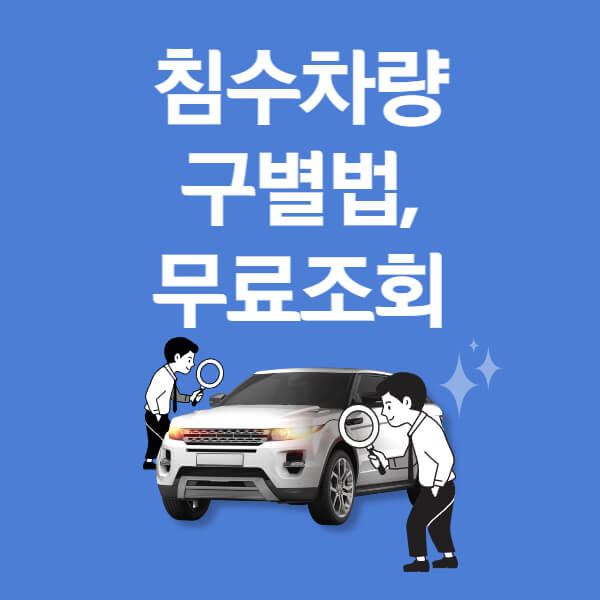 침수차량 구별법