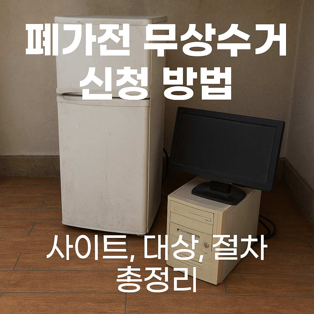 폐가전 무상수거 신청 방법