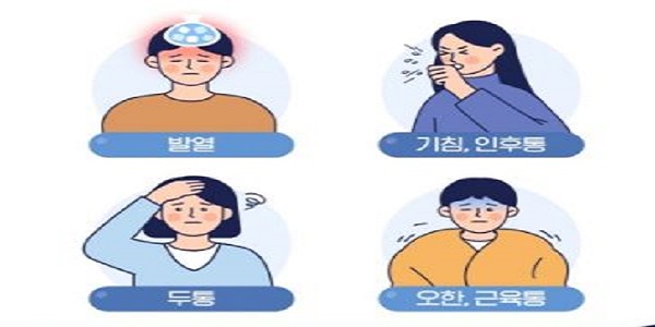 독감 증상 그림