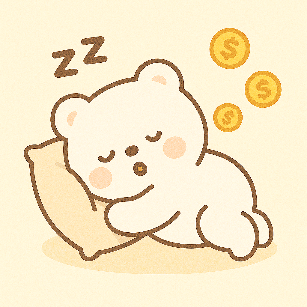 2025년 7월 6일 캐시워크 돈버는 퀴즈 정답 안내하는 귀여운 곰 일러스트 이미지