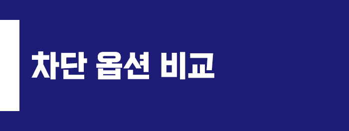 블루라이트 차단 옵션 비교