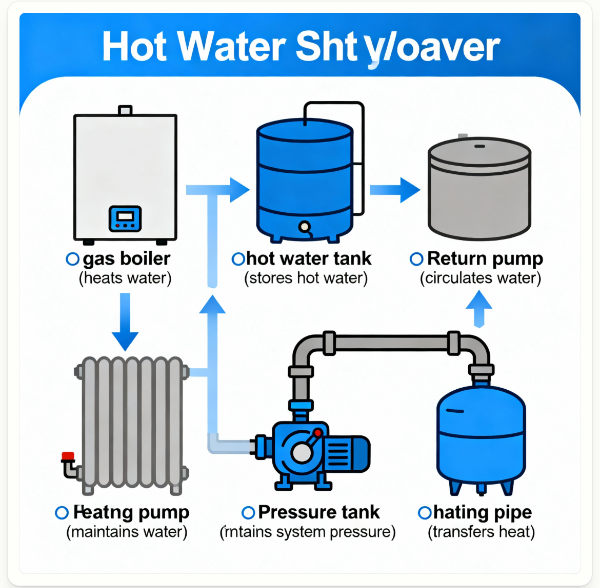 사우나 규모별 최적 탱크용량 계산 방법과 온수탱크 크기 최적화 사례