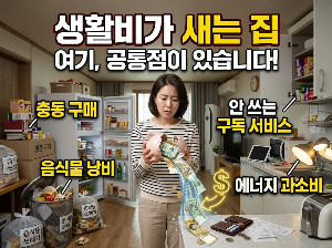 생활비가 새는 집에는 공통점이 있습니다