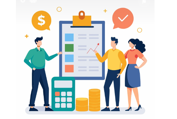 사업을-통한-실적-계산을-하고-있는-사회-초년생의-이미지