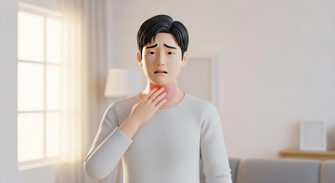 목부종, 급성편도염
