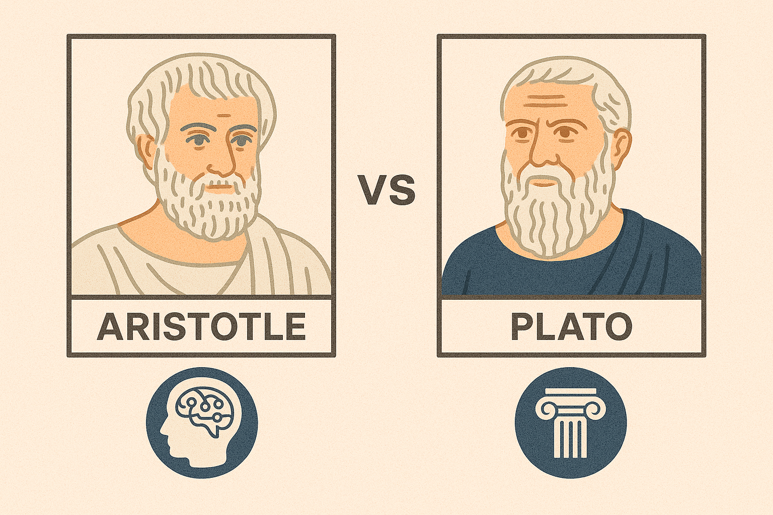아리스토텔레스 vs 플라톤 임상심리 철학 비교에 관한 사진