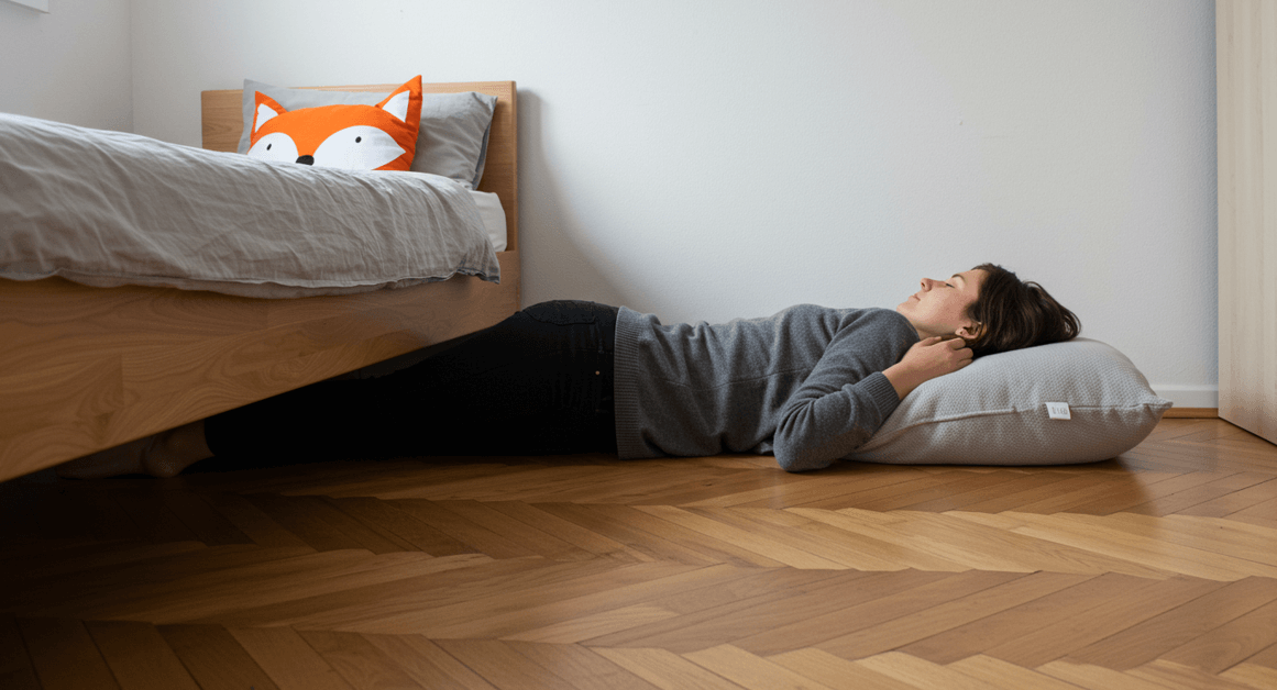 높은 베개 사용