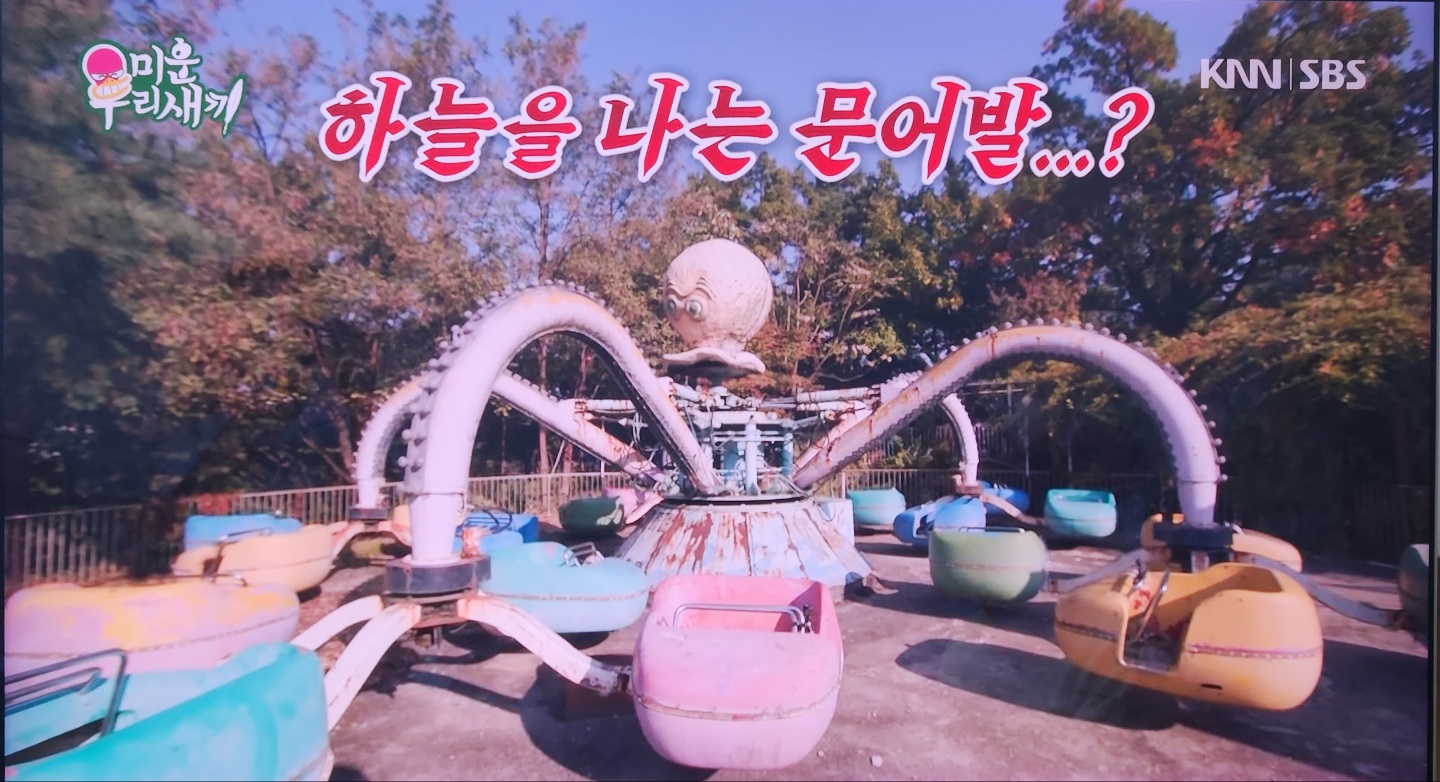 문어발 놀이기구 사진입니다.