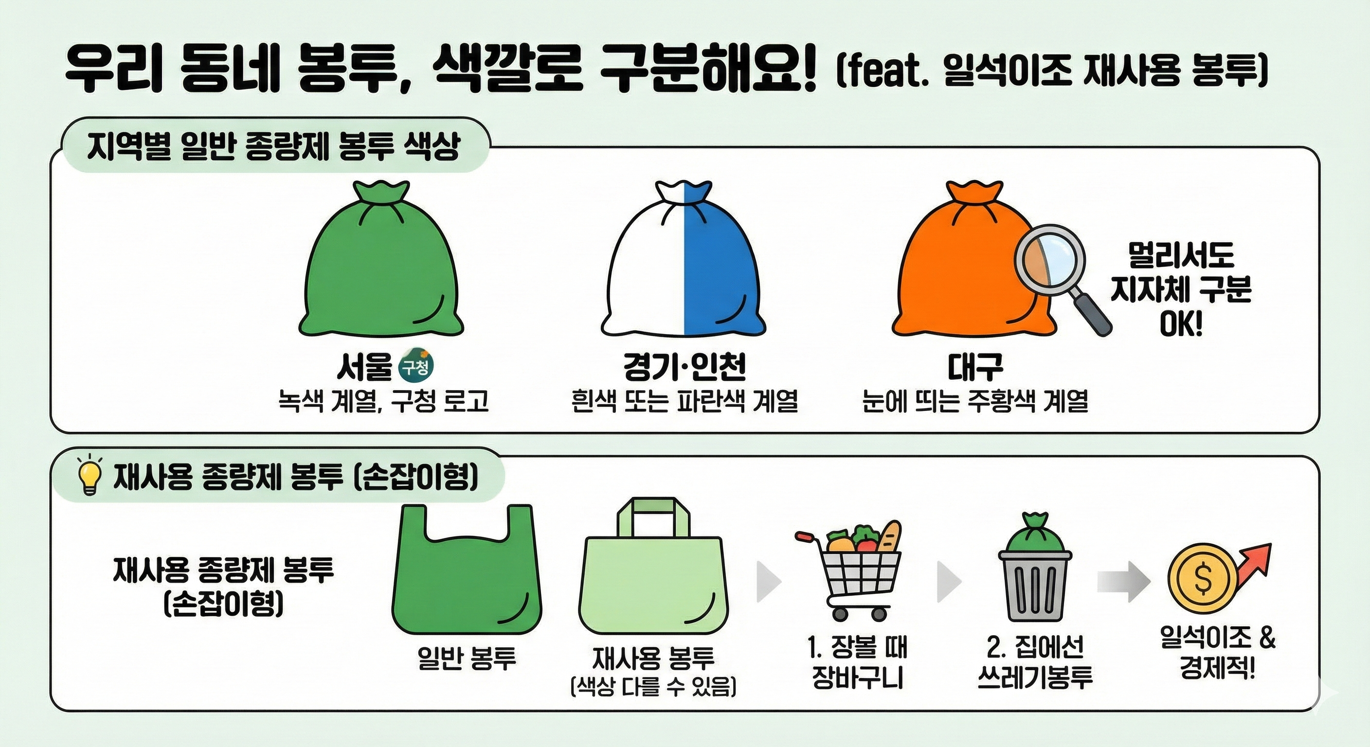 색깔만 봐도 "아, 여기 우리 동네네!"