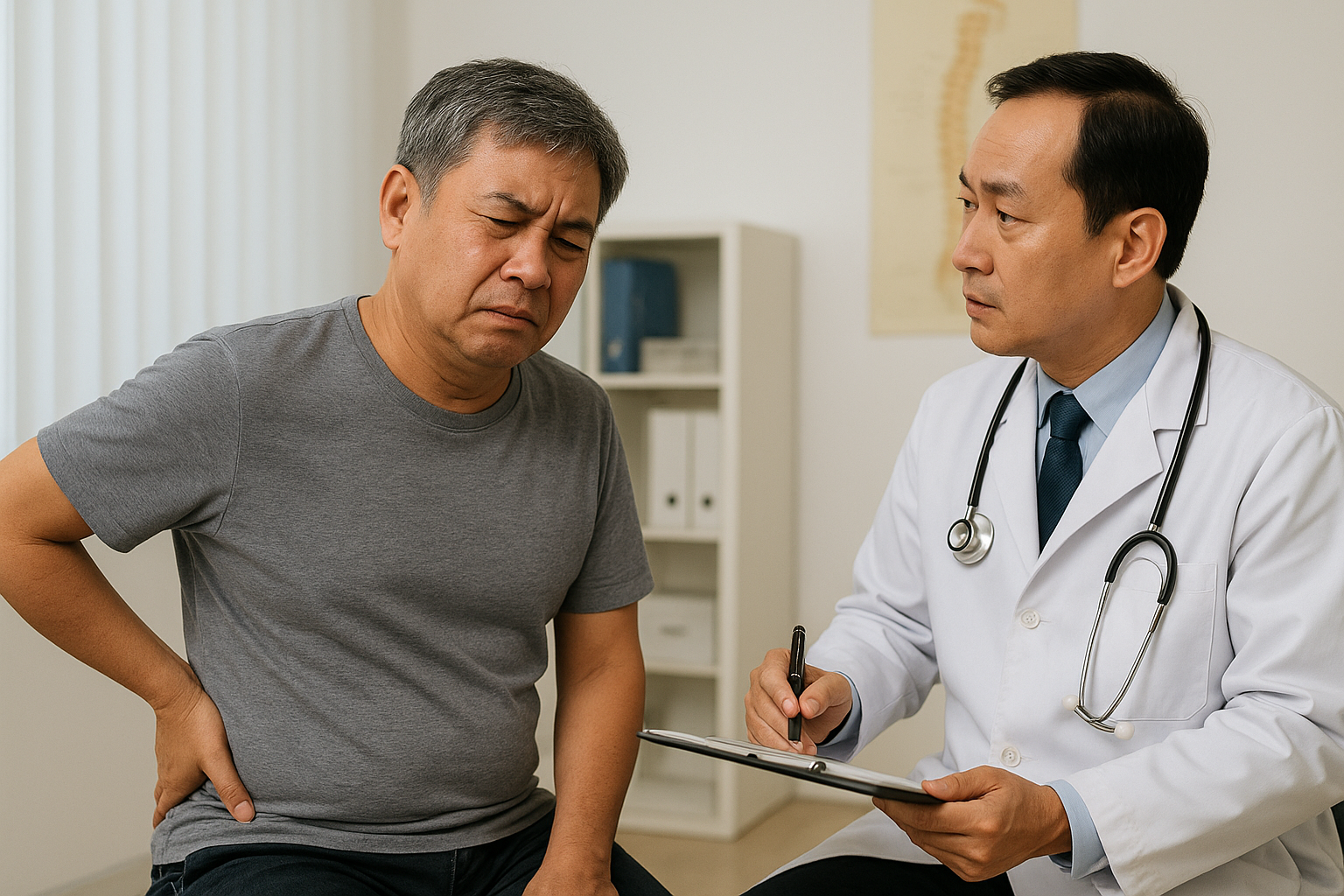 허리 디스크 초기 증상