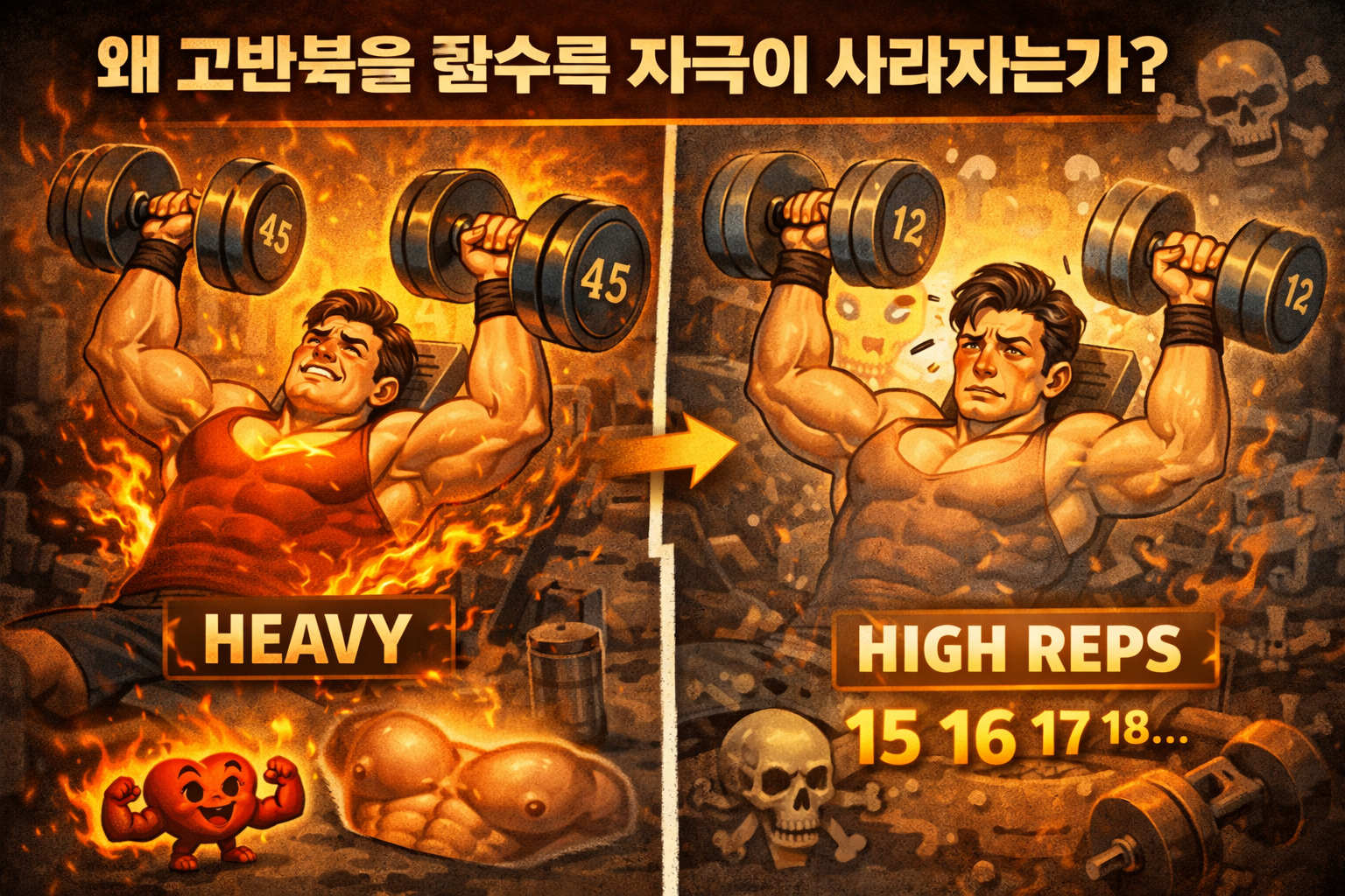 문제 제기:
왜 고반복을 할수록 자극이 사라지는가
