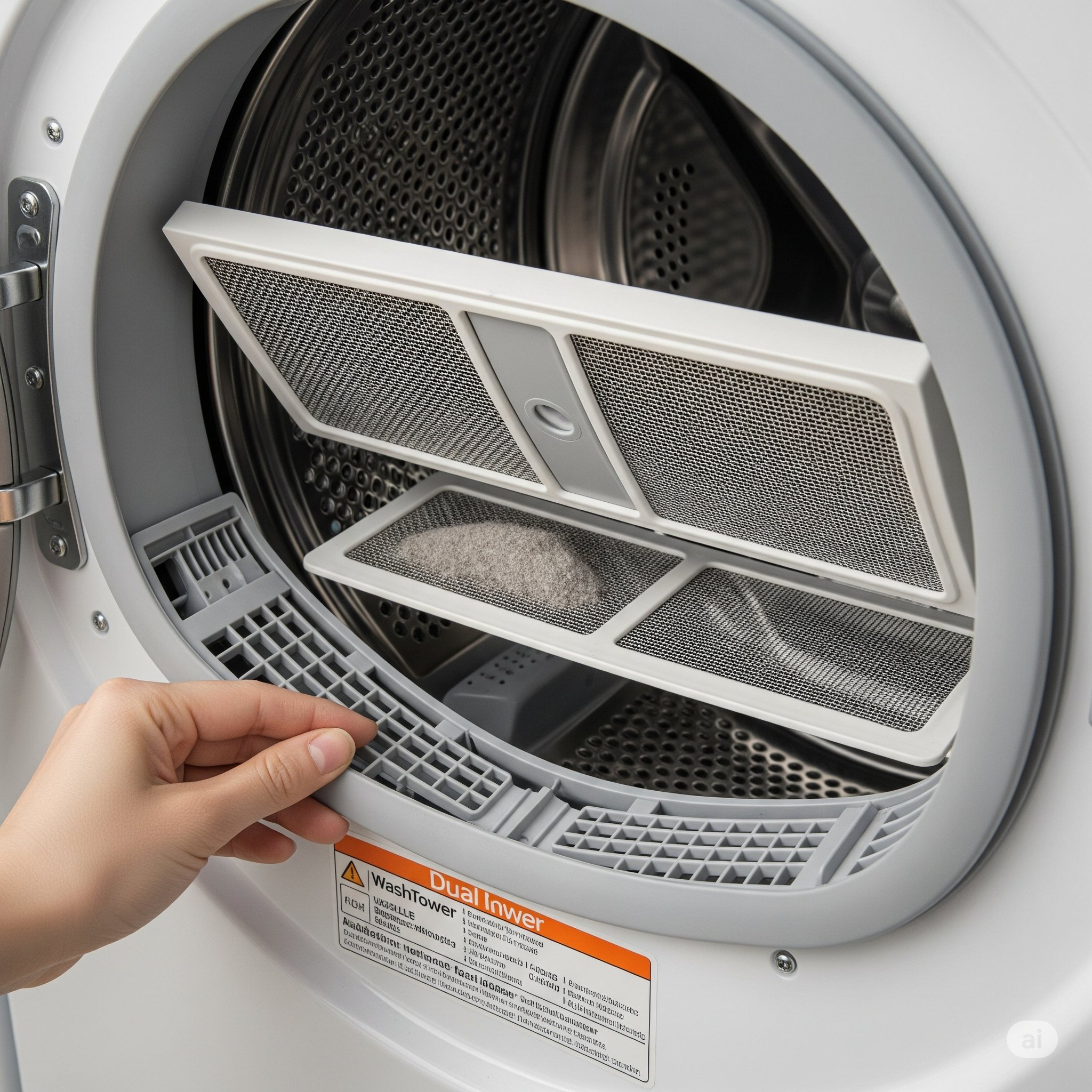 워시타워의 2중 필터 시스템