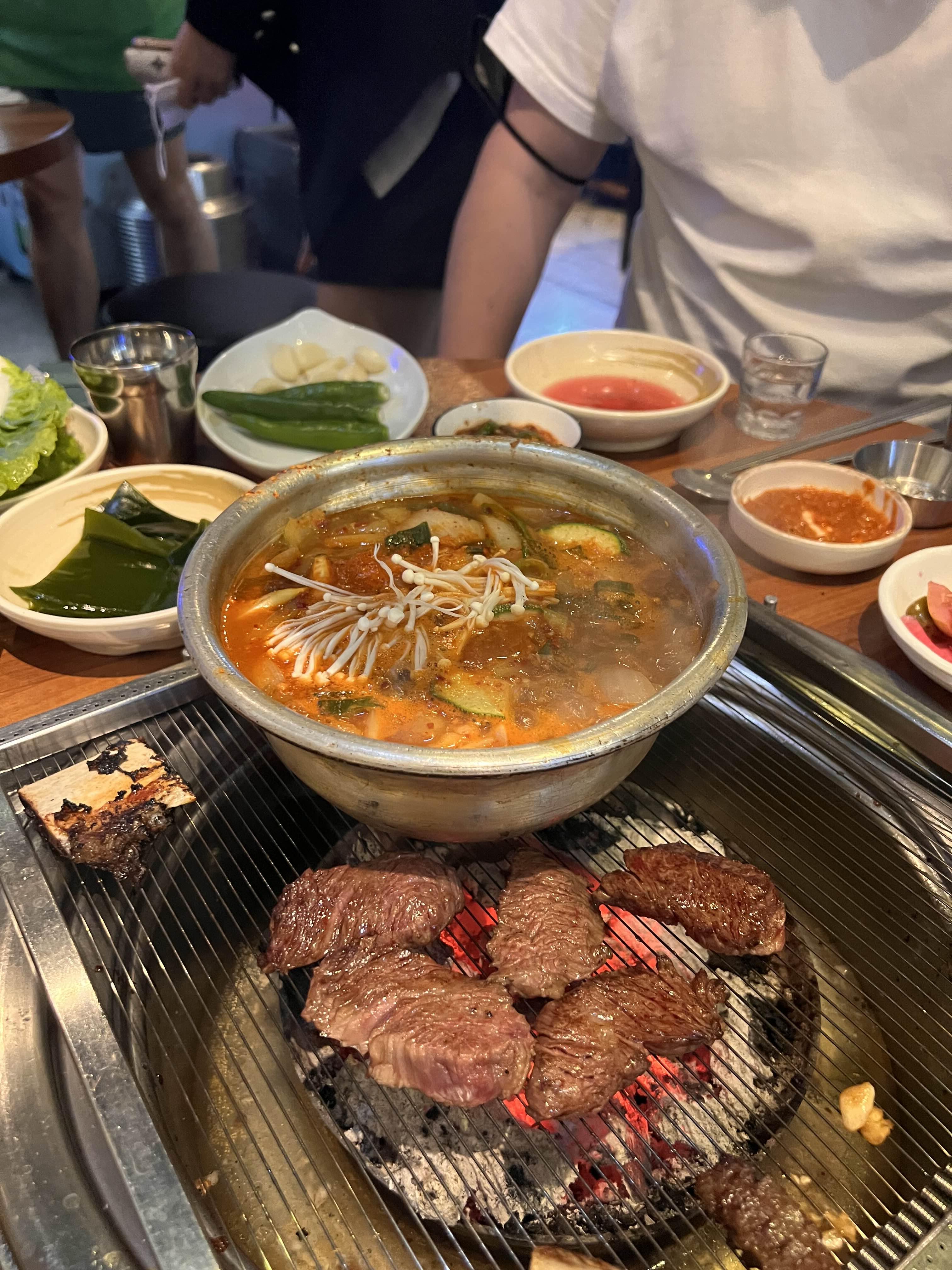 안창살과 된장찌개