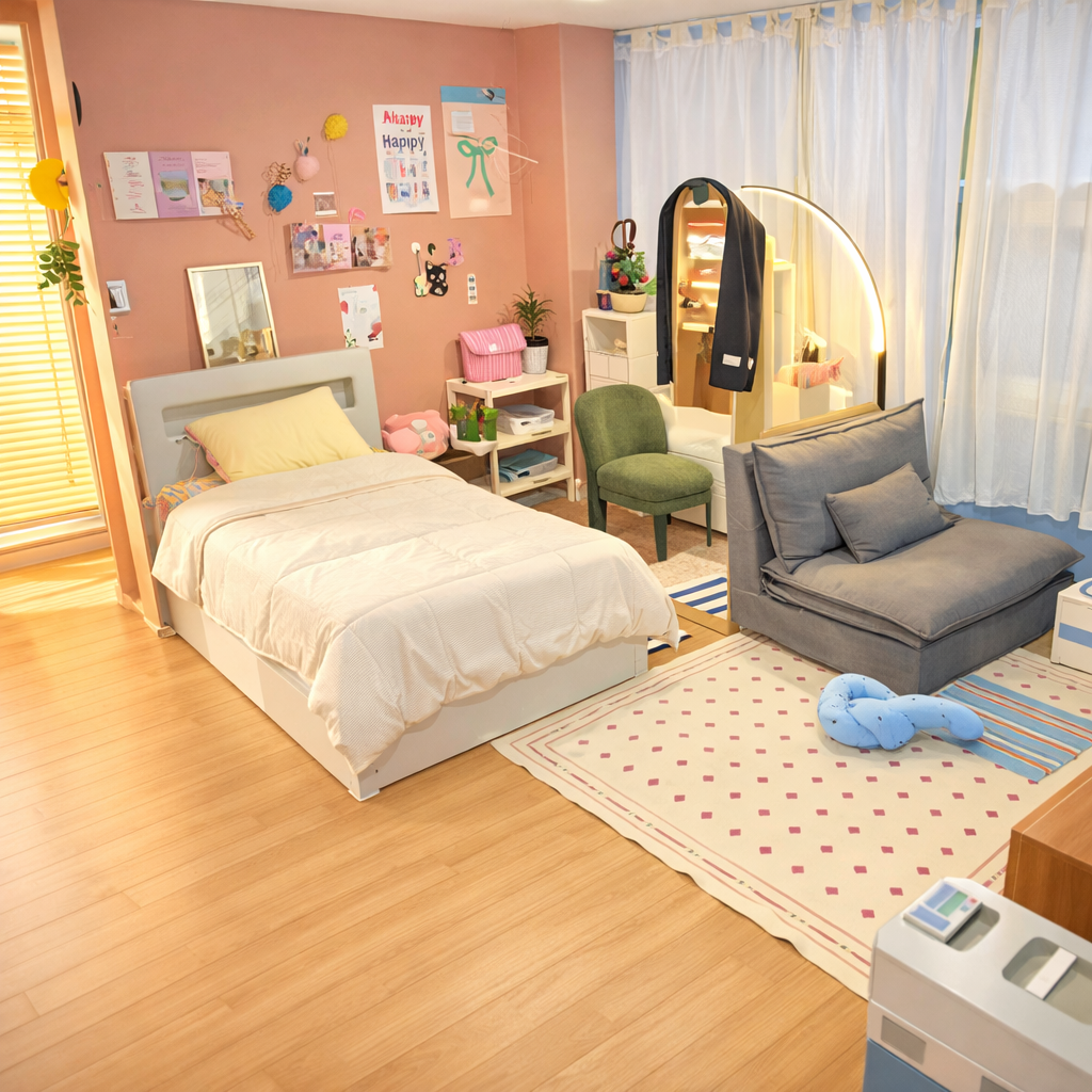 자취방 가구 배치