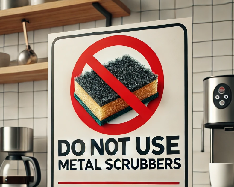 가정용 반자동 커피머신 청소 관련 사진