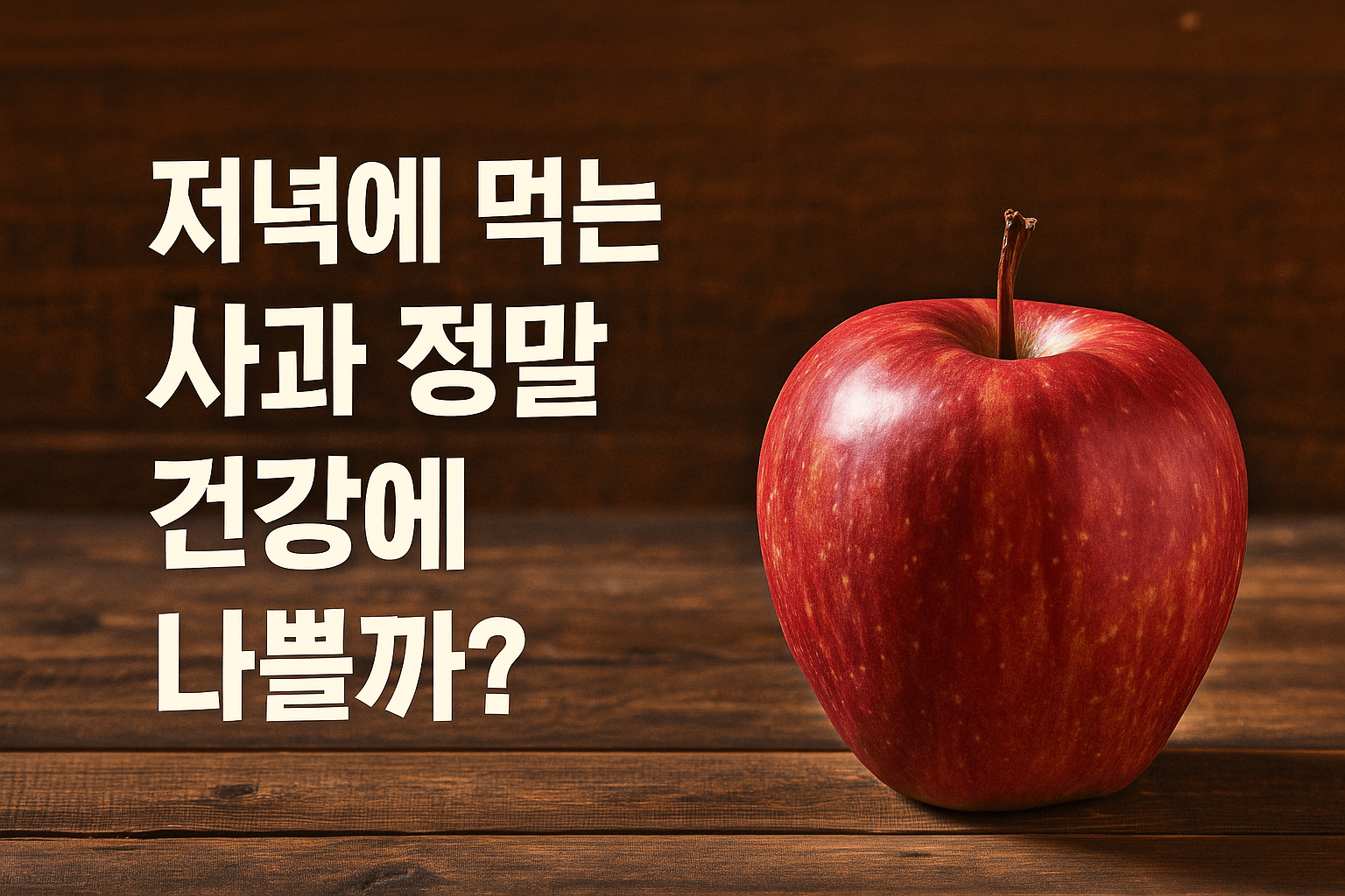 저녁 사과 - 사진