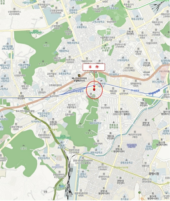 서울남부지방법원2021타경6430 광역위치도