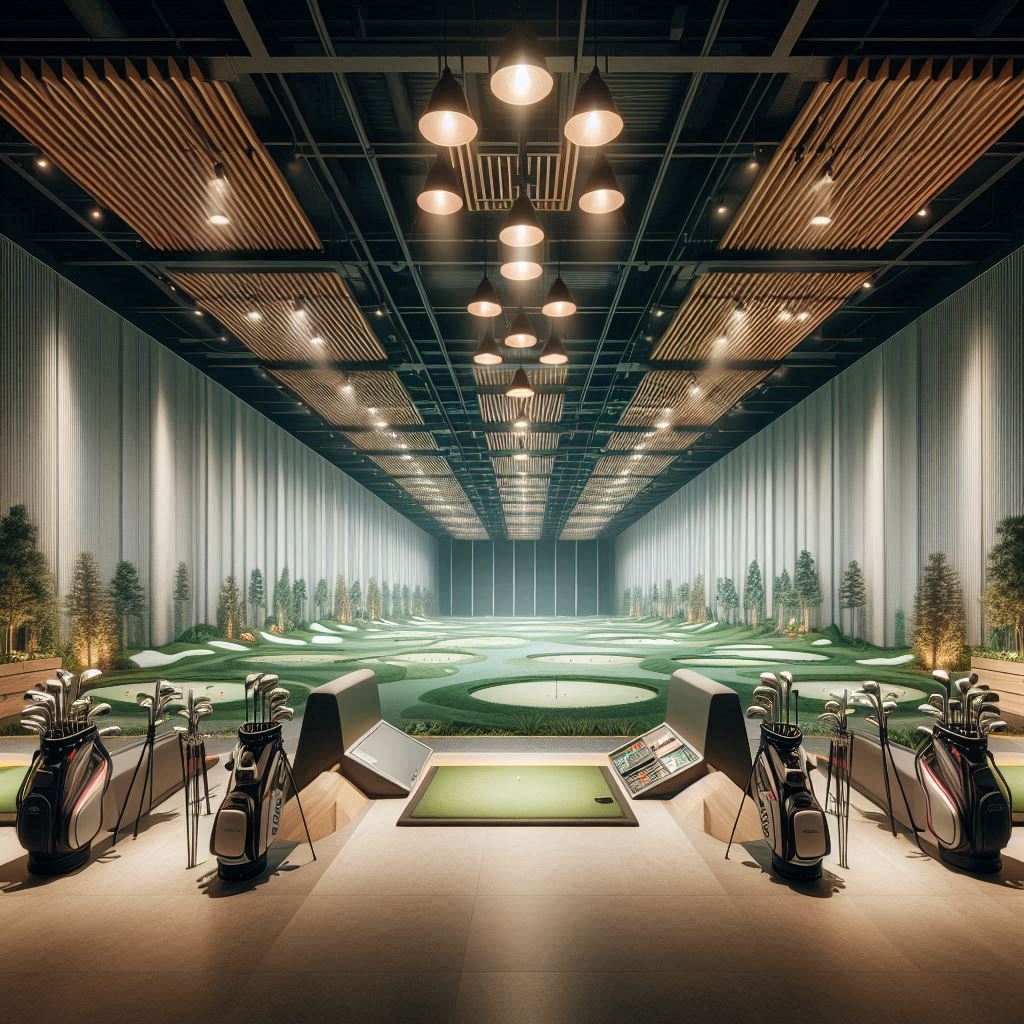 실내골프연습장 배경