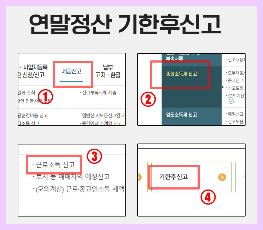 연말정산 기한후 신고