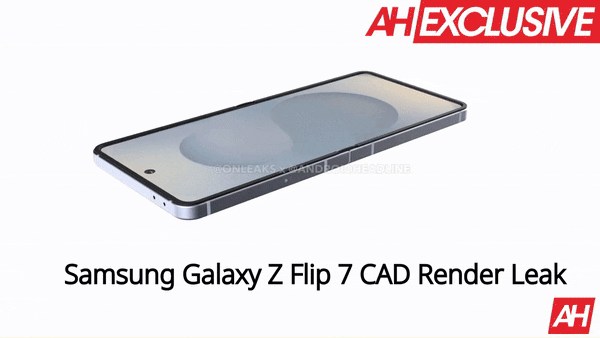 안드로이드헤드라인이 공개한 갤럭시Z플립 7의 360도 렌더링