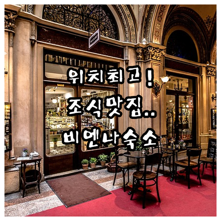 비엔나 호텔 추천 위치와 조식 맛집까..