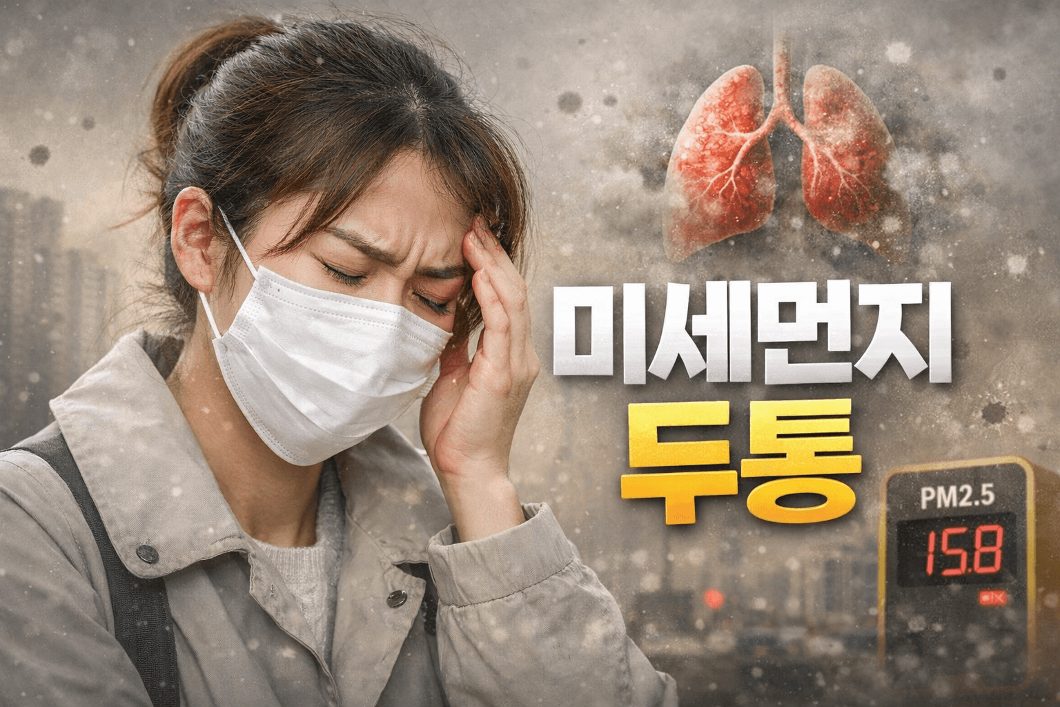 미세먼지 두통 원인 총정리: 왜 머리가 아플까? 해결 방법까지