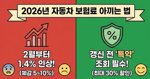 자동차 보험료 아끼는 방법