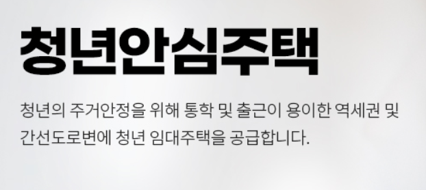청년안심주택지원
