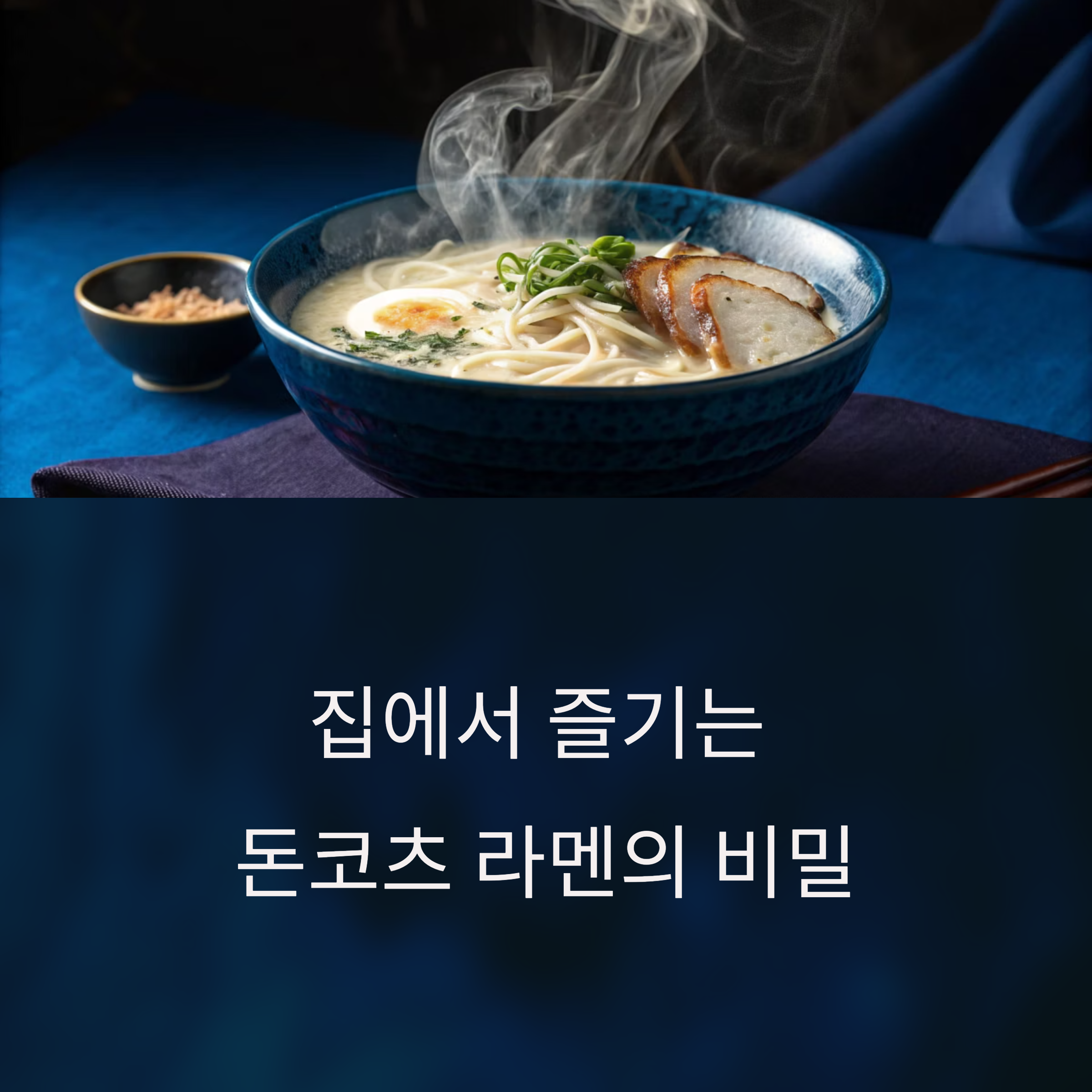 집에서 즐기는 일본식 진한 맛! 일반 라면으로 만드는 돈코츠라멘 가이드