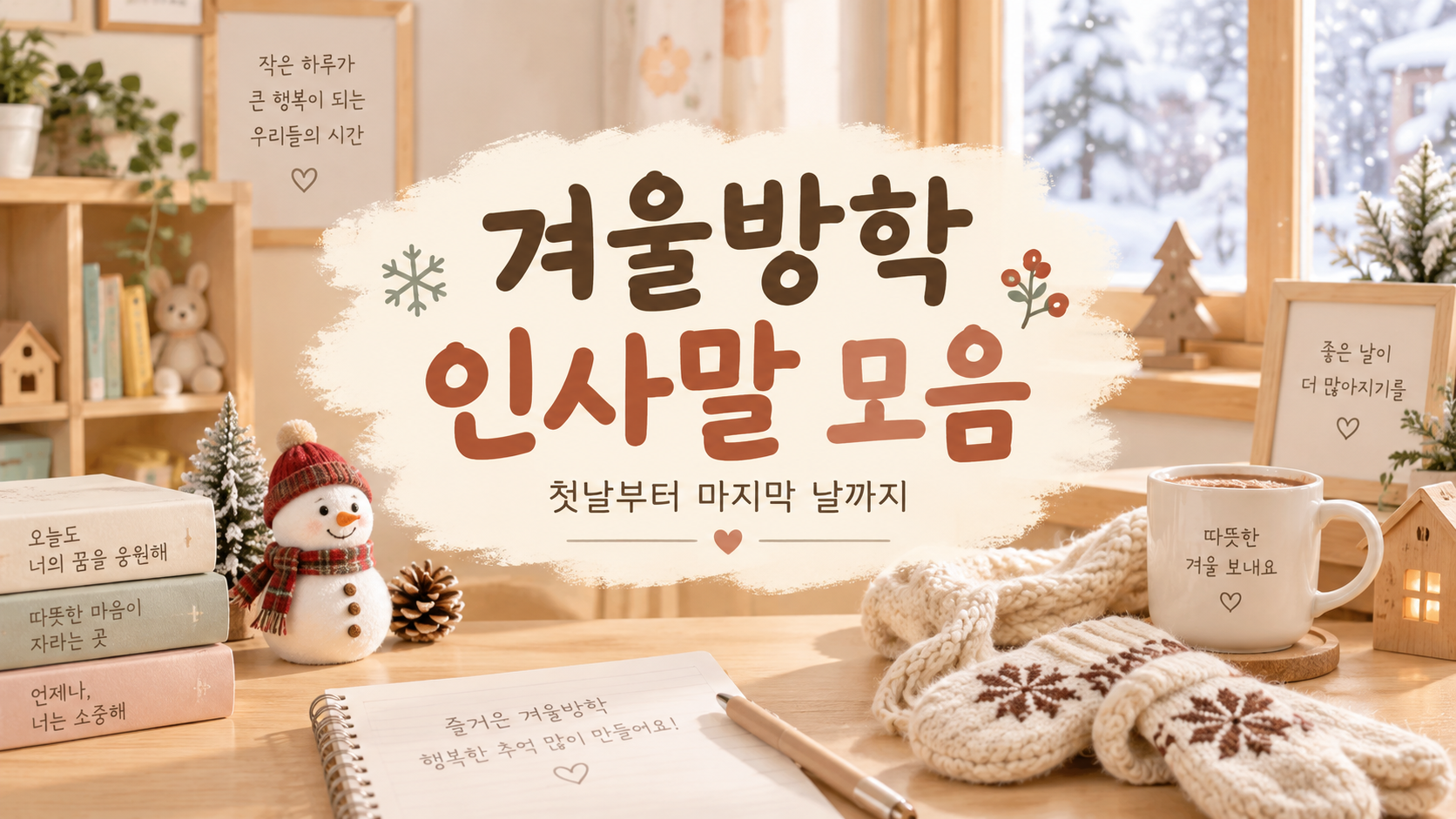 따뜻한 겨울방학 인사말 모음