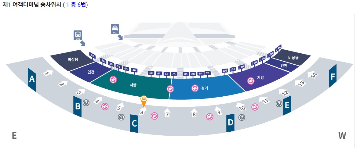 6010번 왕십리역 인천공항 리무진 버스 노선 시간표 요금 예매 방법