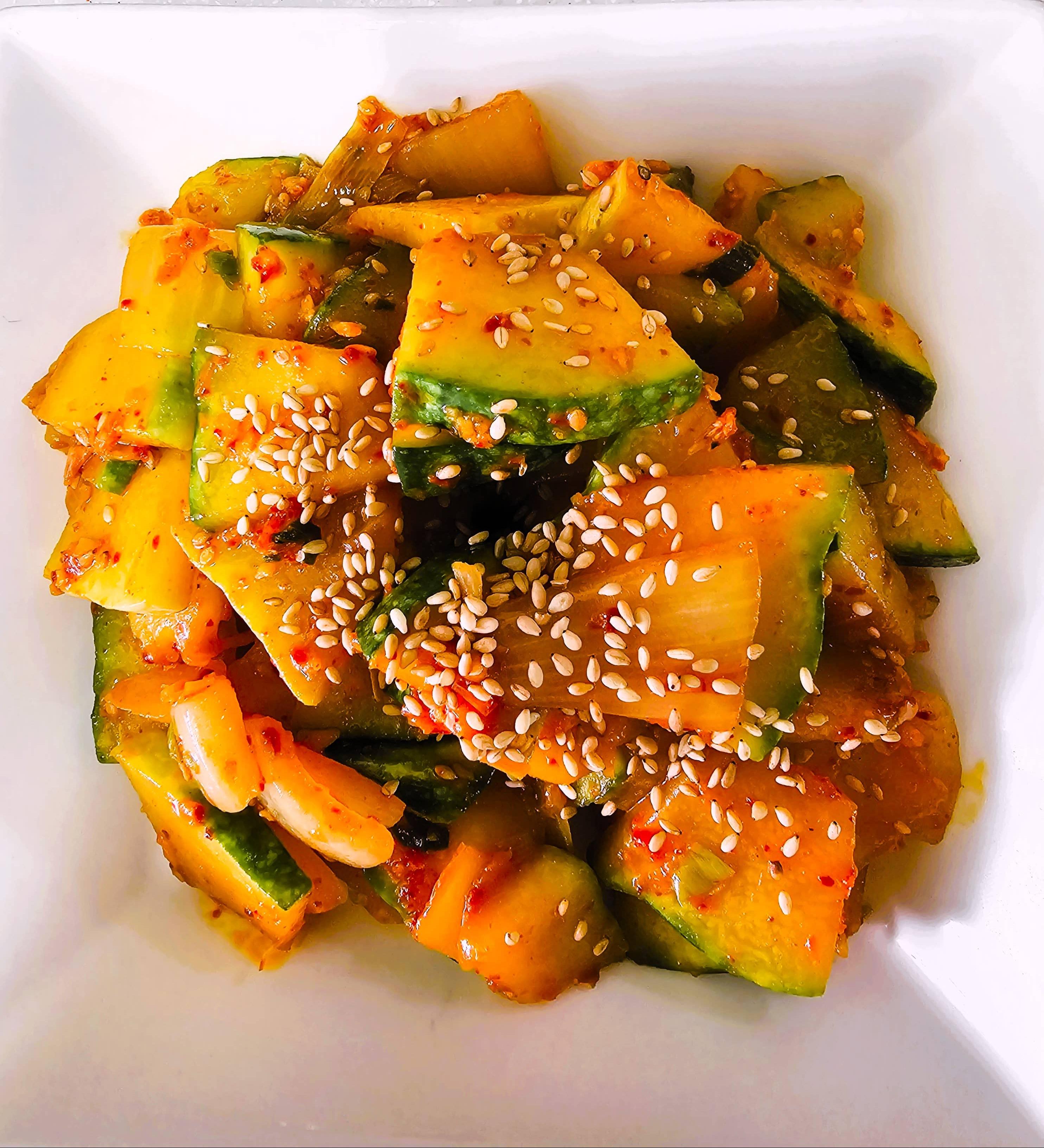 둥근 호박 새우젓 볶음