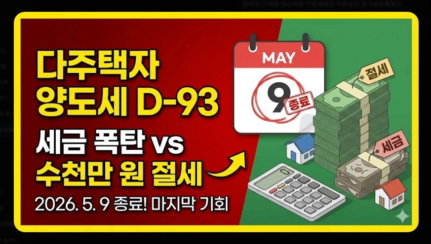 다주택자 양도소득세 절세방법 [억대 절세 사례] 사례별 계산기 활용 및 2026년 전략