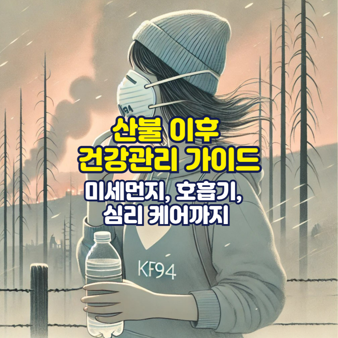 산불 이후 건강관리 가이드 – 미세먼지, 호흡기, 심리 케어까지