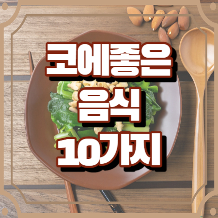 코에 좋은 음식 10가지