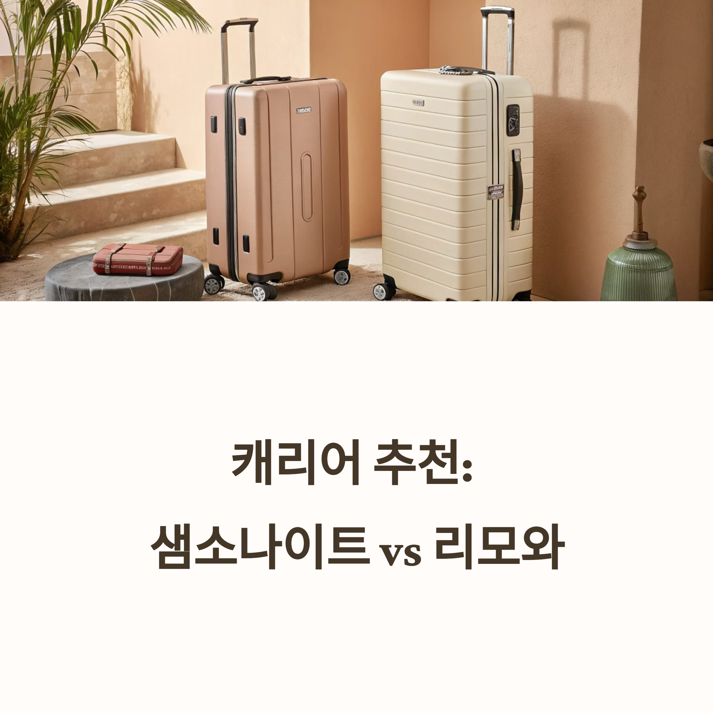 캐리어 추천, 샘소나이트 vs 리모와