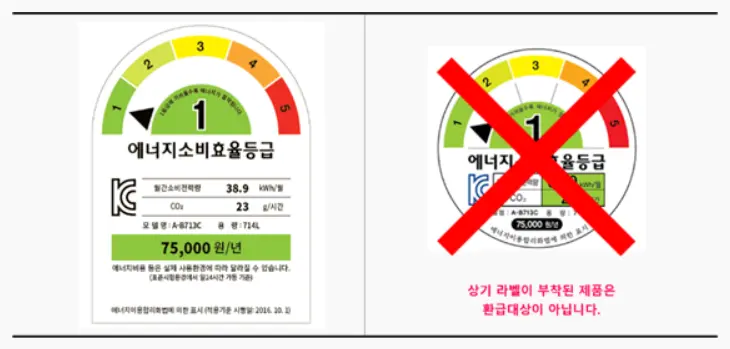 동그란 형태의 라벨은 지원 대상이 아닙니다.