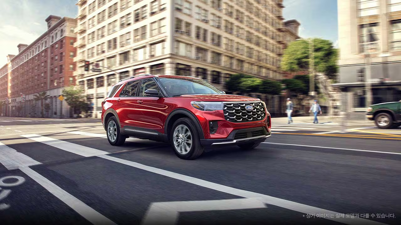 더 뉴 포드 익스플로러 전면 디자인