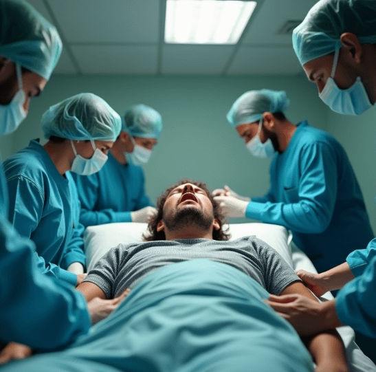 고혈당 쇼크로 응급 상황