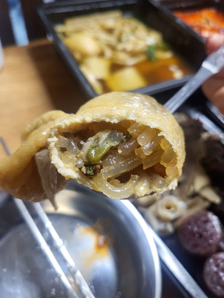 응큼떡볶이 수원화서점 유부어묵탕