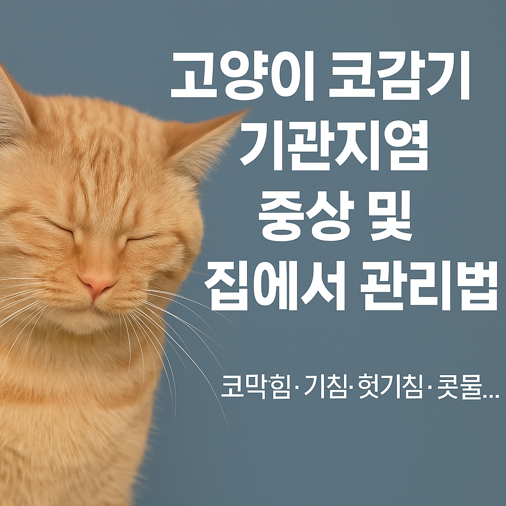 고양이 코감기·기관지염 증상 (1)