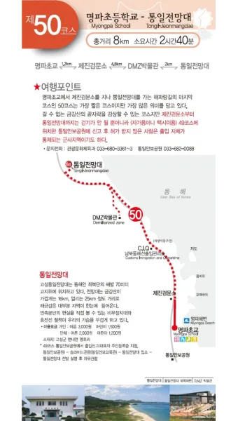 해파랑길 지도 한눈에 보기 해파랑길 1코스 2코스 포토스팟 주의사항 총정리_29