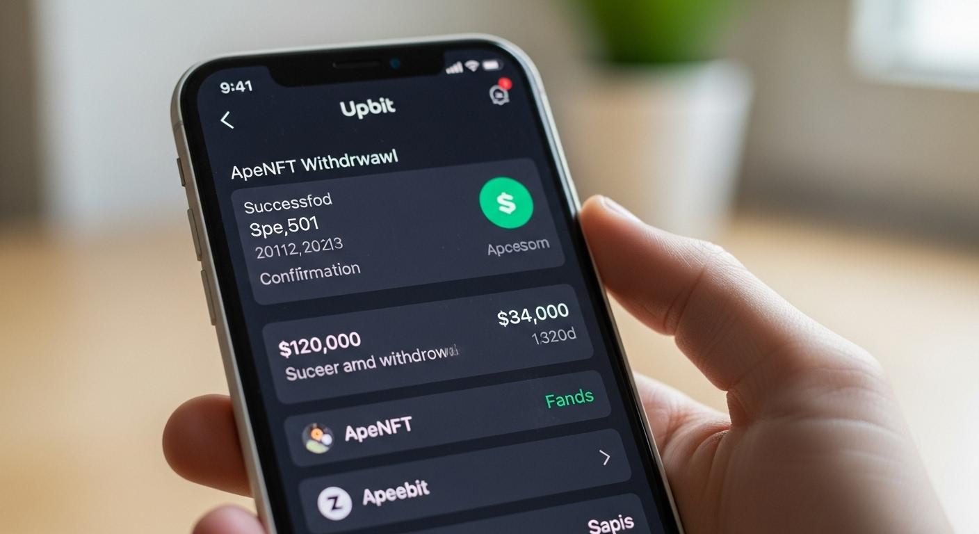 업비트 apenft 출금